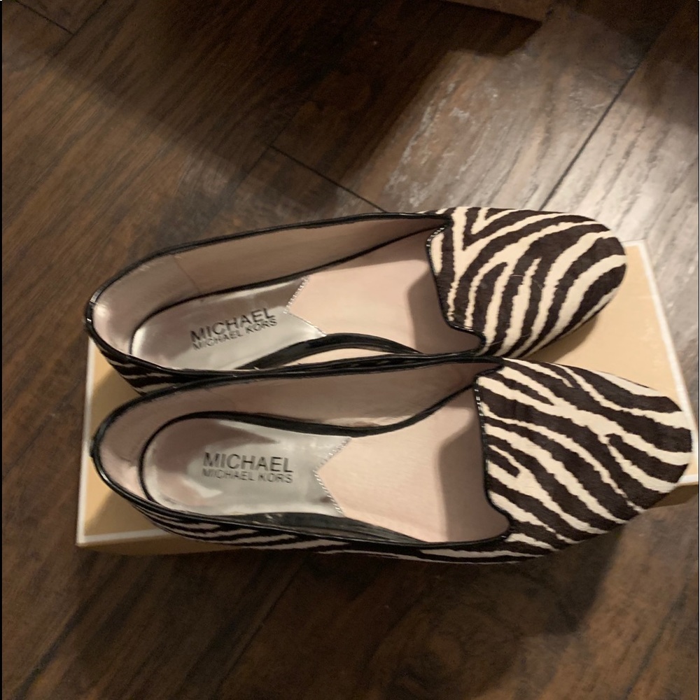 Michael Kors zebra flats